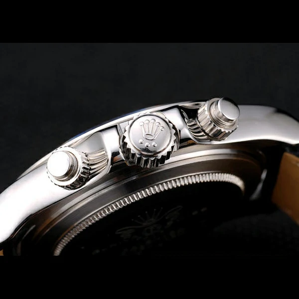 Rolex Daytona Stainless Steel Case Blue Dial Black Leather Strap new58728