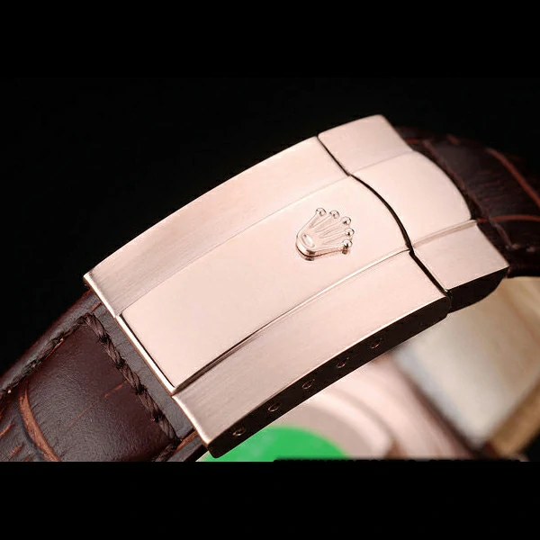 Rolex Daytona Rose Gold Case Brown Dial Brown Leather Strap new58729