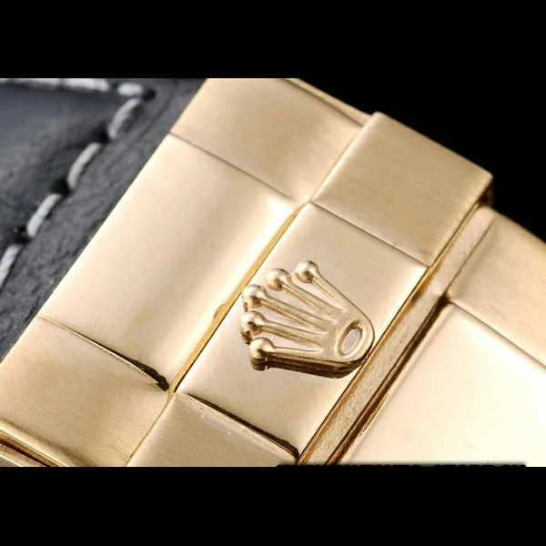 Rolex Daytona Gold Case Crystal Studded Bezel Black Dial new58734
