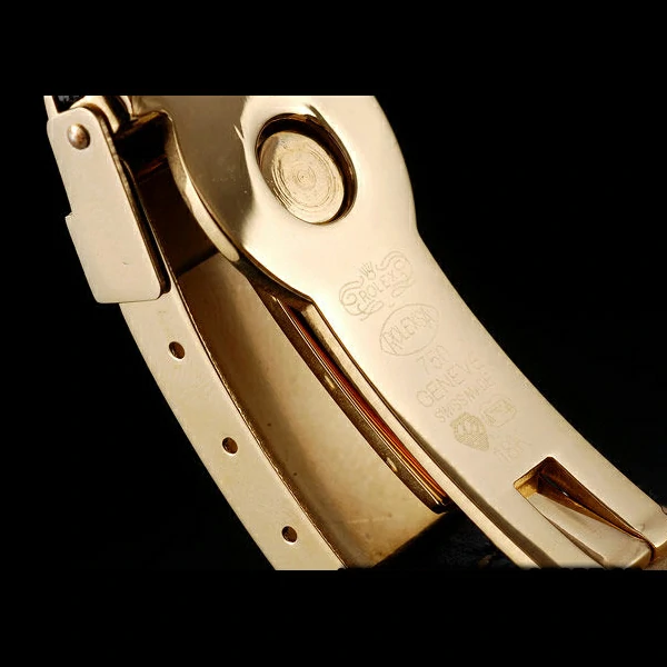 Rolex Daytona Gold Case Crystal Studded Bezel Black Dial new58734