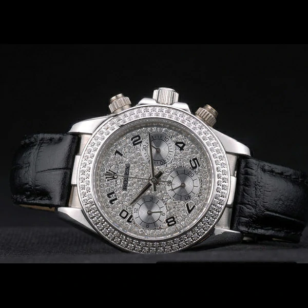 Rolex Daytona Lady Stainless Steel Case Crystal Studded Bezel Crystal Studded Dial new58737