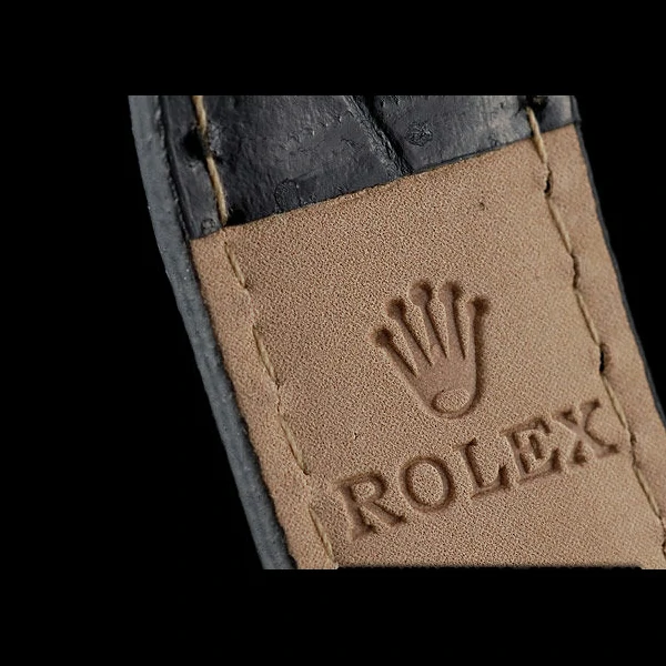 Rolex Daytona Lady Stainless Steel Case Black Dial Black Leather Strap Tachymeter new58739