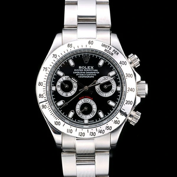 Rolex Daytona Lady Stainless Steel Case Black Dial Tachymeter new58741