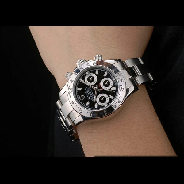 Rolex Daytona Lady Stainless Steel Case Black Dial Tachymeter new58741