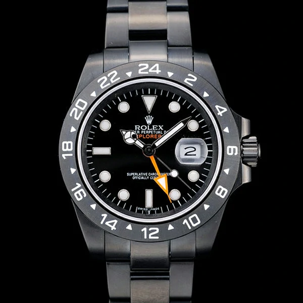 Rolex Explorer Black Ceramic Bezel Black Dial Tachymeter new58742