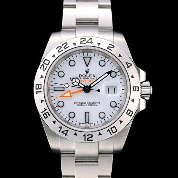 Rolex Explorer Stainless Steel Bezel White Dial Tachymeter new58743