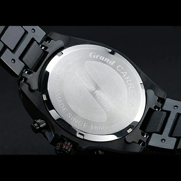 Tag Heuer Carrera Black Stainless Steel Case White Dial new58746