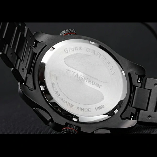 Tag Heuer Carrera Black Stainless Steel Case White Dial new58747