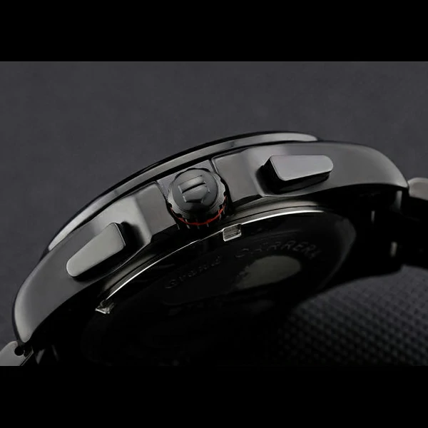 Tag Heuer Carrera Black Stainless Steel Case Black Dial new58748