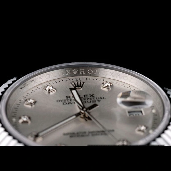 Rolex DateJust Stainless Steel Ribbed Bezel Silver Dial new58923