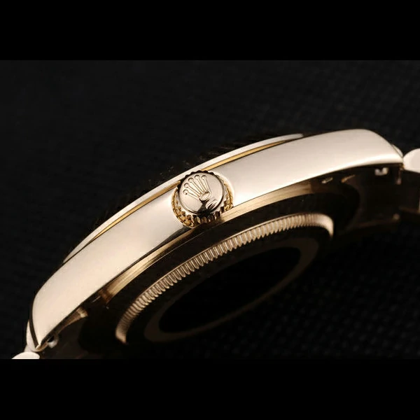 Rolex DayDate Gold Stainless Steel Ribbed Bezel Goldish Dial new58925
