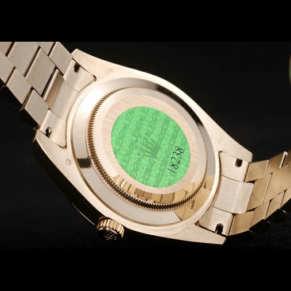 Rolex DayDate Black Patterned Dial Gold Stainless Steel Strap new58926
