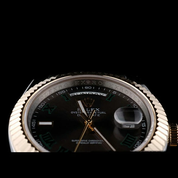Rolex DayDate Grey Dial Dual Colored Stainless Steel Strap new58927