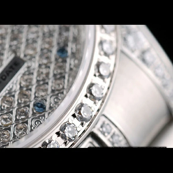 Rolex DayDate Diamond Plated Stainless Steel Bracelet Diamond Plated Dial new58931