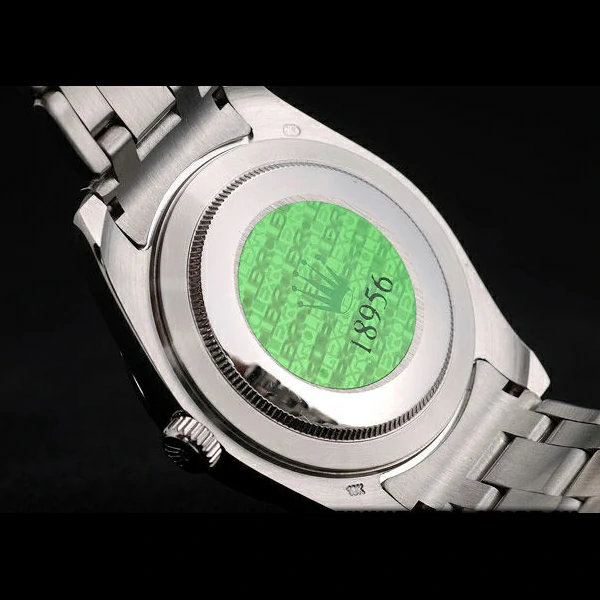Rolex DayDate Diamond Plated Stainless Steel Bezel Grey Dial new58933