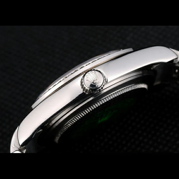 Rolex DayDate Diamond Plated Stainless Steel Bezel Rose Dial new58935