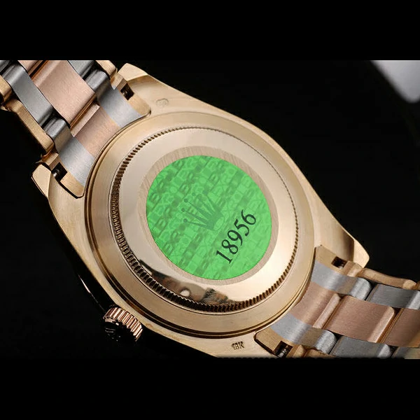 Rolex DayDate Diamond Plated Rose Gold Bezel Triple Colored Bracelet new58936