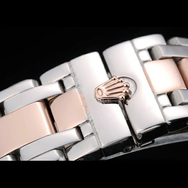 Rolex DayDate Diamond Plated Rose Gold Bezel Blue Dial new58938