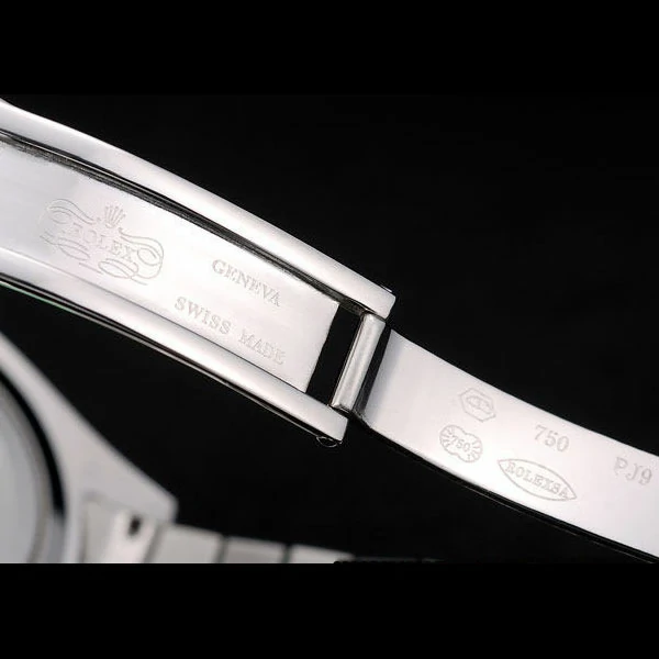 Rolex DayDate Stainless Steel Ribbed Bezel Silver Dial new58941