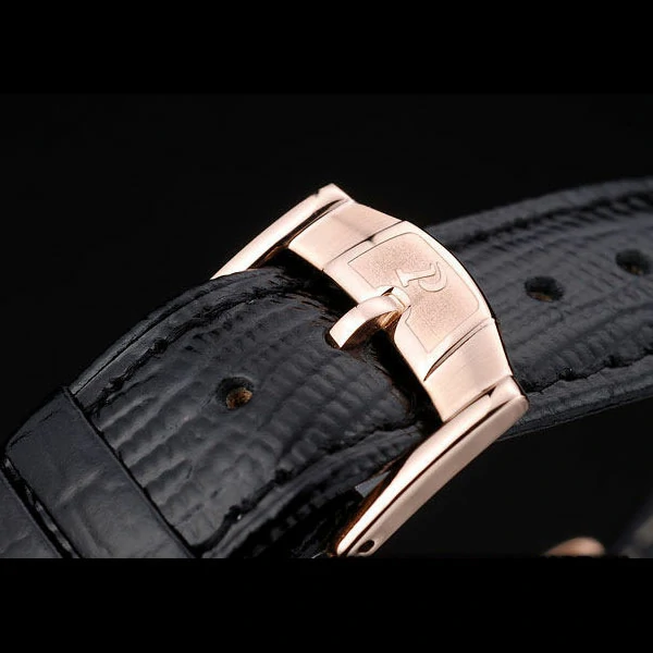 Piaget Traditional Black Dial Black Leather Strap new58989