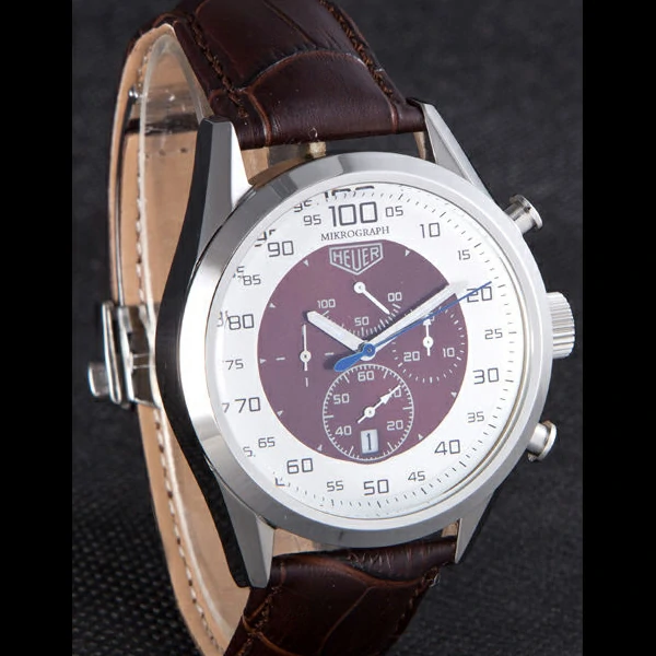 Tag Heuer Carrera Mikrograph Limited Edition Brown Leather Strap new59050