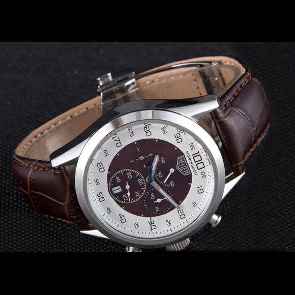 Tag Heuer Carrera Mikrograph Limited Edition Brown Leather Strap new59050