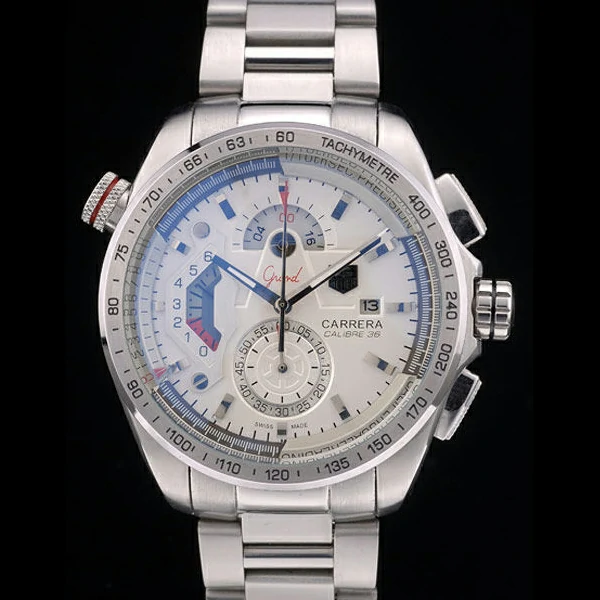 Tag Heuer Carrera Calibre 36 Stainless Steel Strap White Dial new59060