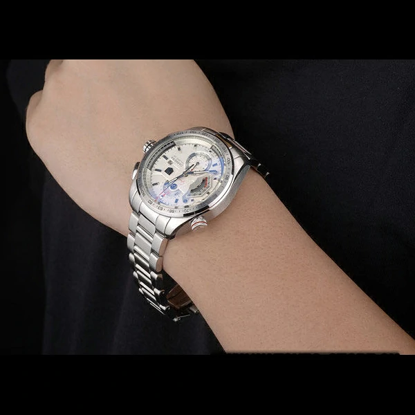 Tag Heuer Carrera Calibre 36 Stainless Steel Strap White Dial new59060