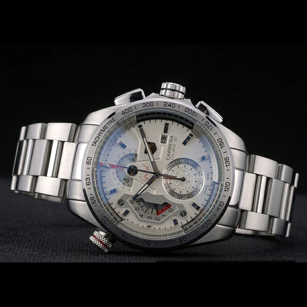 Tag Heuer Carrera Calibre 36 Stainless Steel Strap White Dial new59060