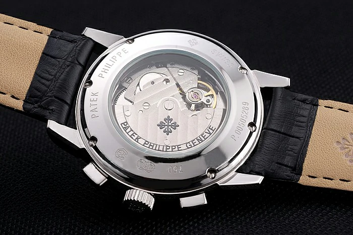 Patek Philippe Grand Complications Black Dial Black Leather Bracelet new59092