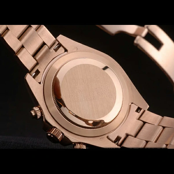 Rolex Daytona Ion Plated Tachymeter Rose Gold Strap Rose Gold Dial new59208