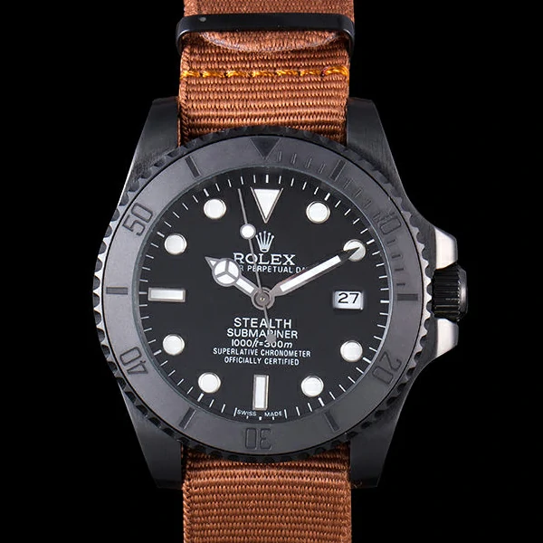 Rolex Submariner STEALTH MK IV Brown Fabric Band new59473