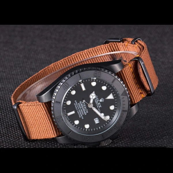 Rolex Submariner STEALTH MK IV Brown Fabric Band new59473