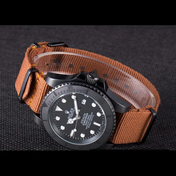 Rolex Submariner STEALTH MK IV Brown Fabric Band new59473