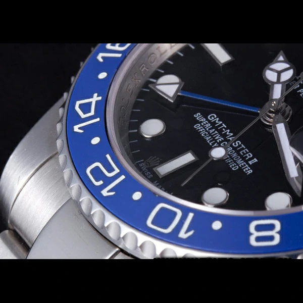 Rolex GMT MASTER II BLACK/BLUE BEZEL 2013 new59478