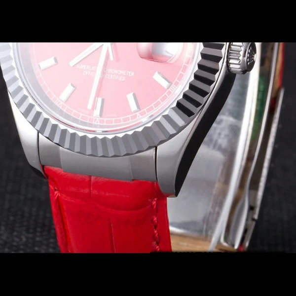 Rolex Day Date Oyster Collection Red Leather Band new59561