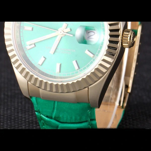 Rolex Day Date Oyster Collection Green Leather Band new59563