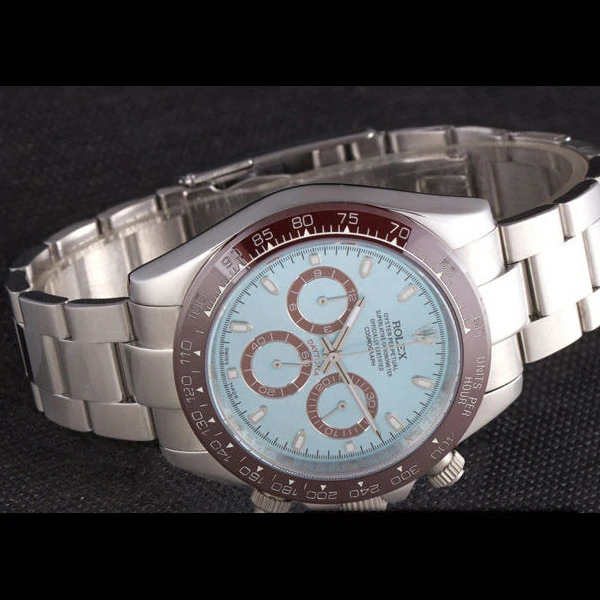 Rolex Daytona Stainless Steel Bracelet with Rouge Bezel and Blue Dial new59662