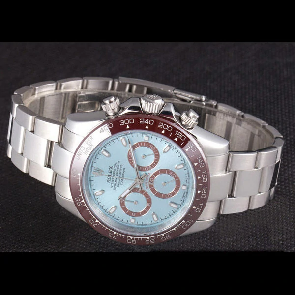 Rolex Daytona Stainless Steel Bracelet with Rouge Bezel and Blue Dial new59662