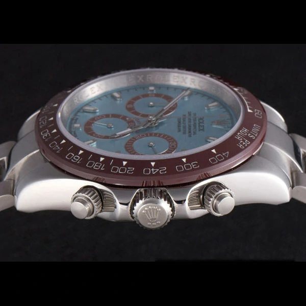Rolex Daytona Stainless Steel Bracelet with Rouge Bezel and Blue Dial new59662