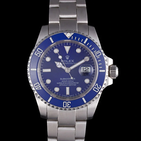 Rolex Submariner Stainless Steel Link Bracelet Blue Dial new59772