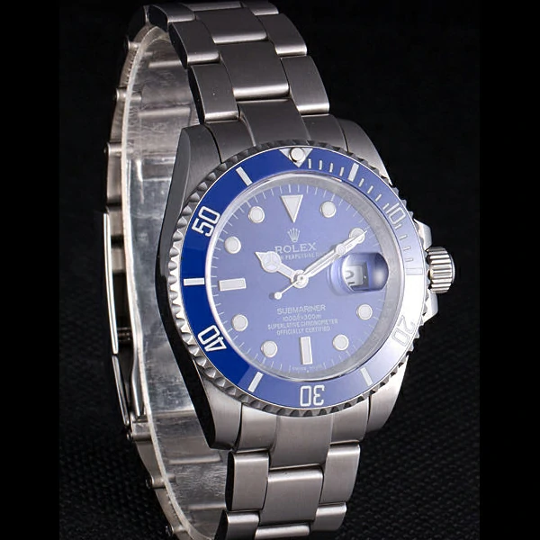 Rolex Submariner Stainless Steel Link Bracelet Blue Dial new59772