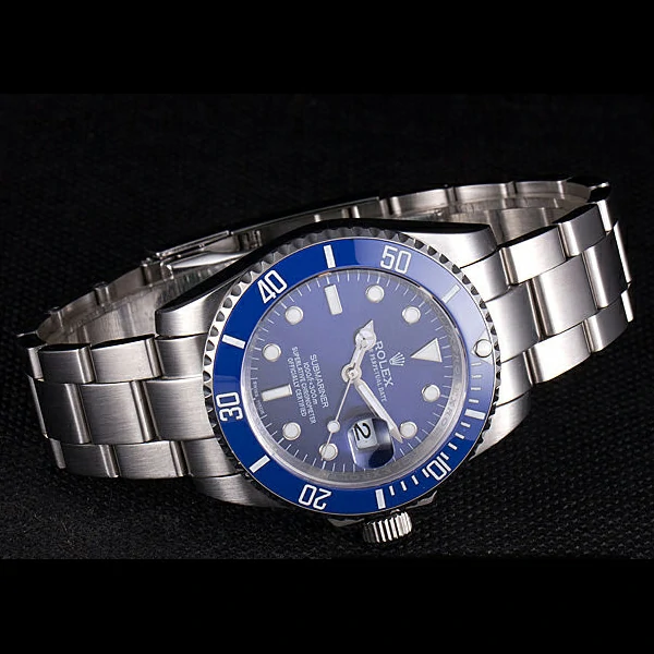 Rolex Submariner Stainless Steel Link Bracelet Blue Dial new59772