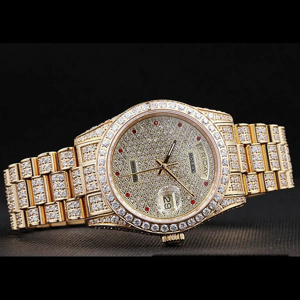 Rolex Day Date Diamonds Yellow Gold new59810