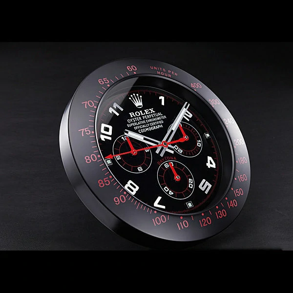 Rolex Daytona Cosmograph Wall Clock Black Red new59817
