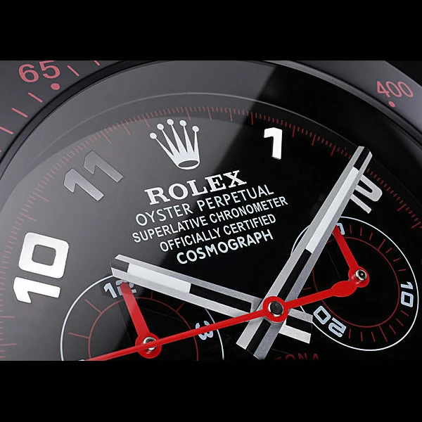 Rolex Daytona Cosmograph Wall Clock Black Red new59817