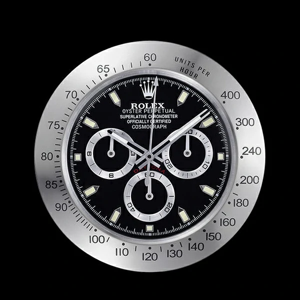 Rolex Daytona Cosmograph Wall Clock Silver Black new59818