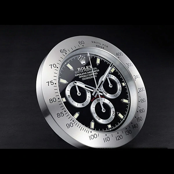Rolex Daytona Cosmograph Wall Clock Silver Black new59818
