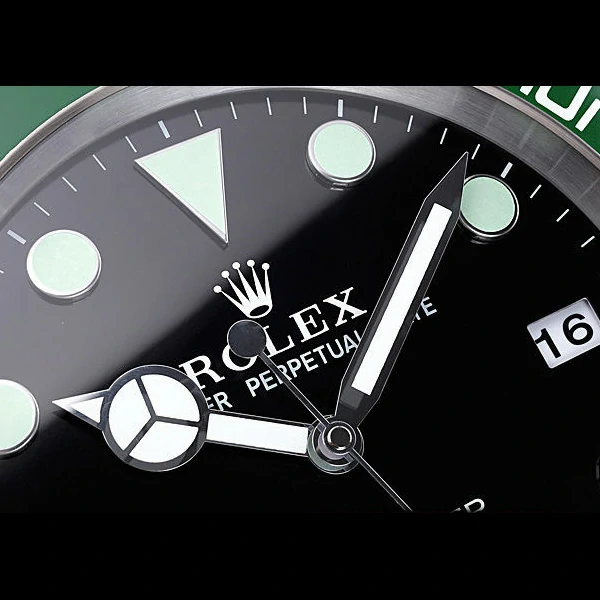 Rolex Submariner Wall Clock Silver Green new59821