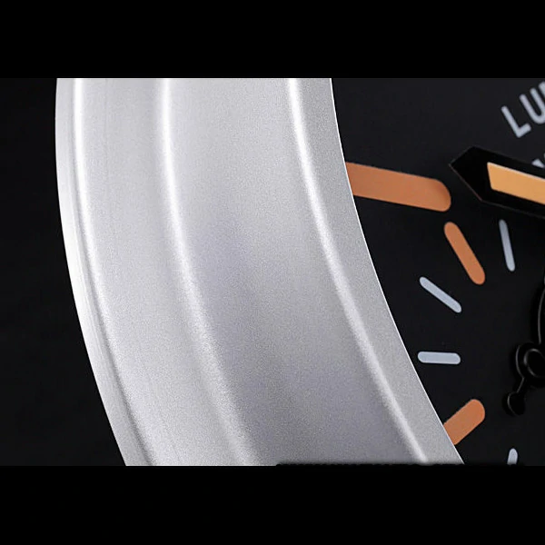 Panerai Luminor Marina Wall Clock Silver Orange new59822